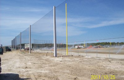 Baseball Field Netting Structure
