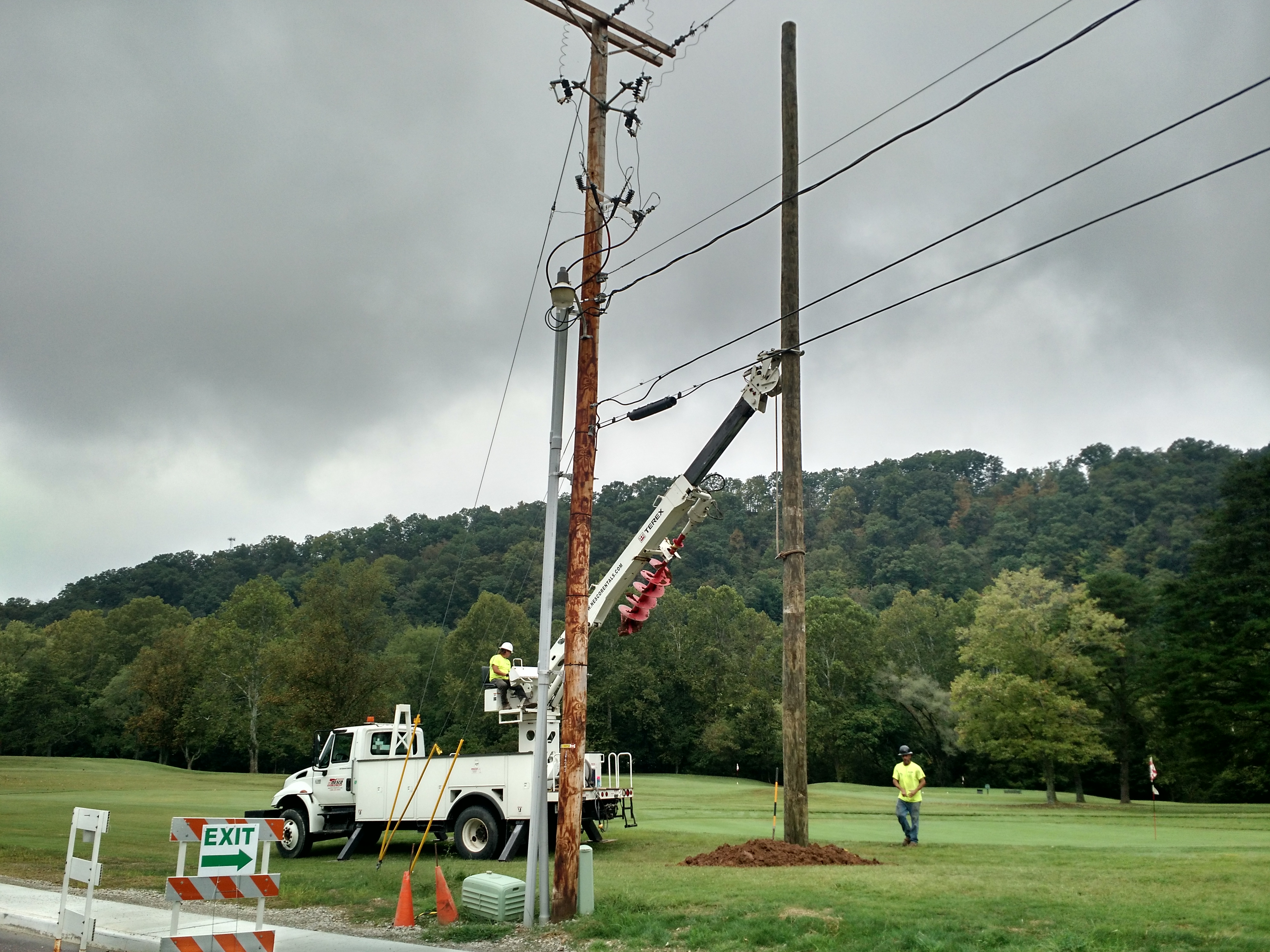 Installing Wood Support Poles