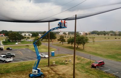 Installing Enclosed Drone Netting
