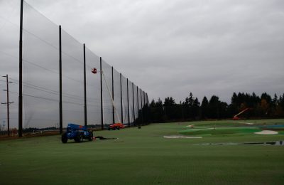 Golf Barrier Net Installation