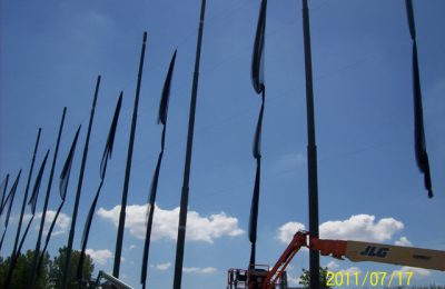 Installing Barrier Netting Panels