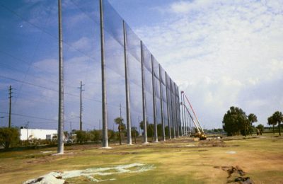 Golf Course Netting Installation