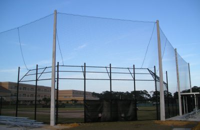 Baseball Field Netting Installation