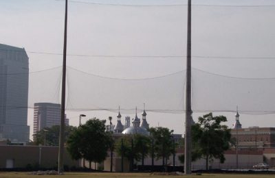University of Tampa Baseball Barrier Netting Installation