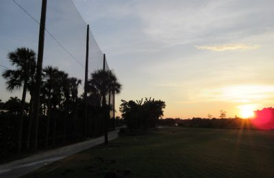 Golf Barrier Netting Installation