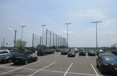 View of the Golf Netting from the parking lot
