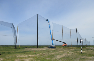Golf Netting Panel installation