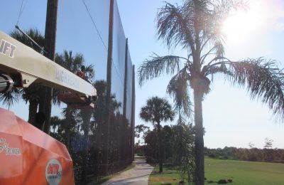 Protective Netting for Golf Course