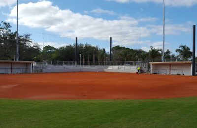 Baseball Backstop Installation – North Broward Prep, FL